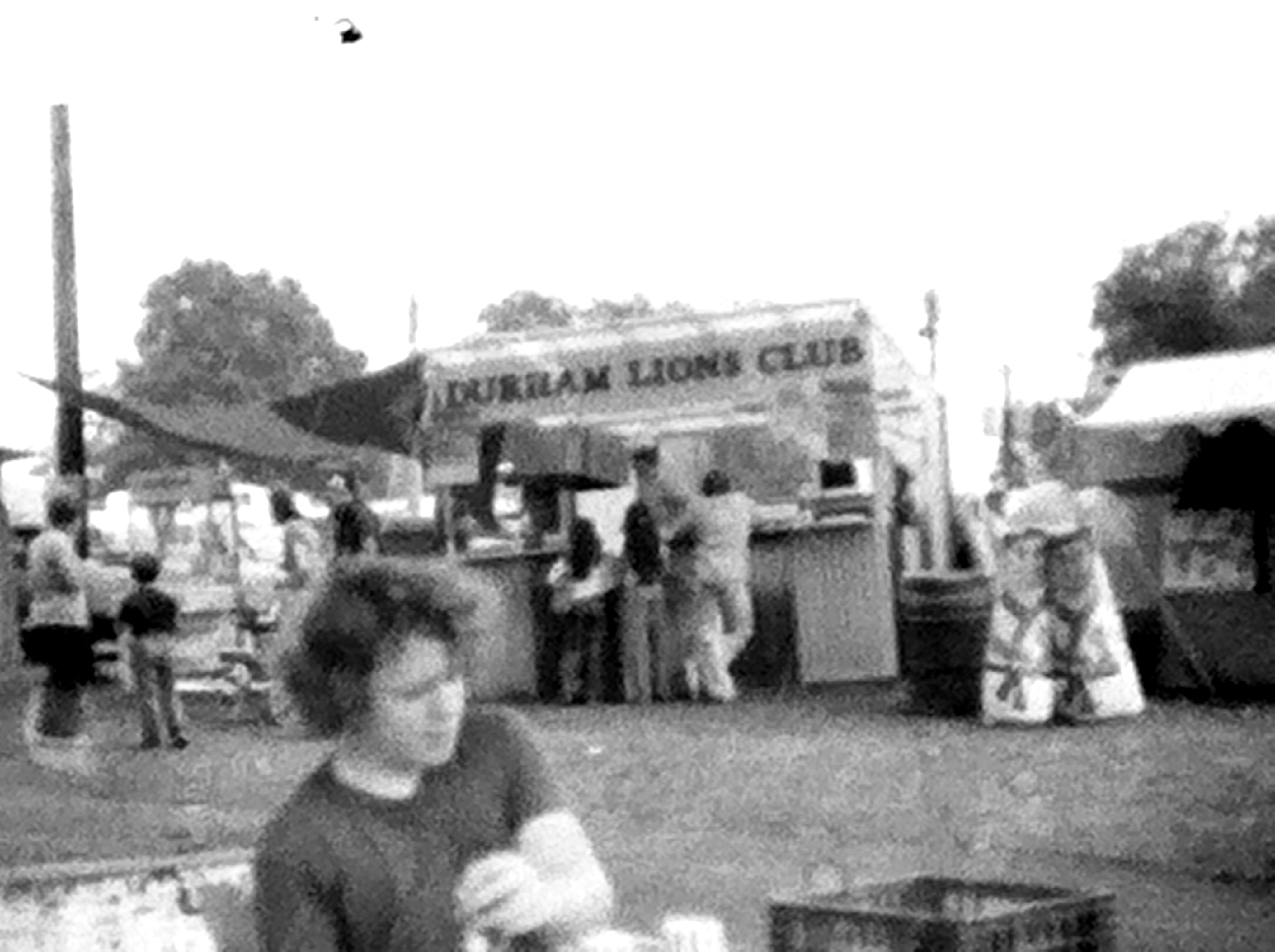 Historic Durham Lions Club fair booth photo